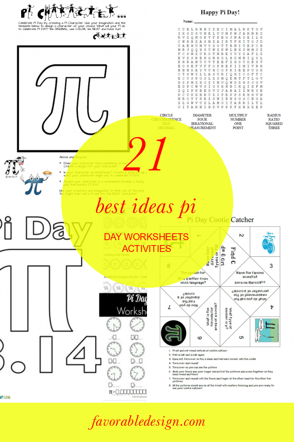 21 Best Ideas Pi Day Worksheets Activities Home, Family, Style and